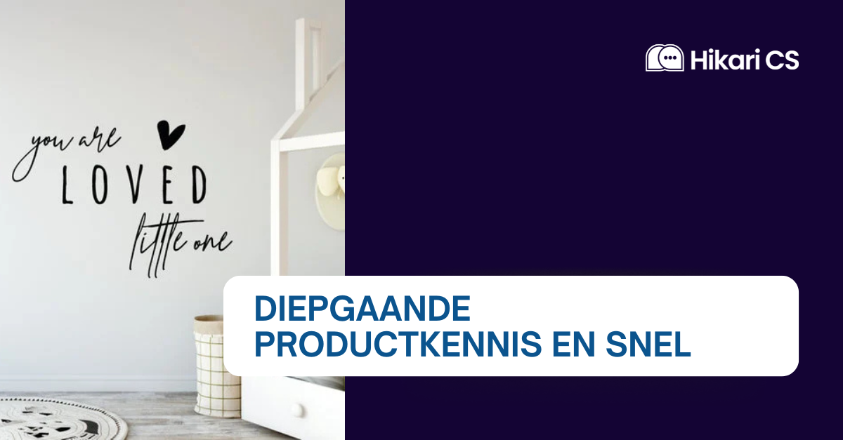 Muursticker4sale.nl vindt de perfecte match met Hikari CS